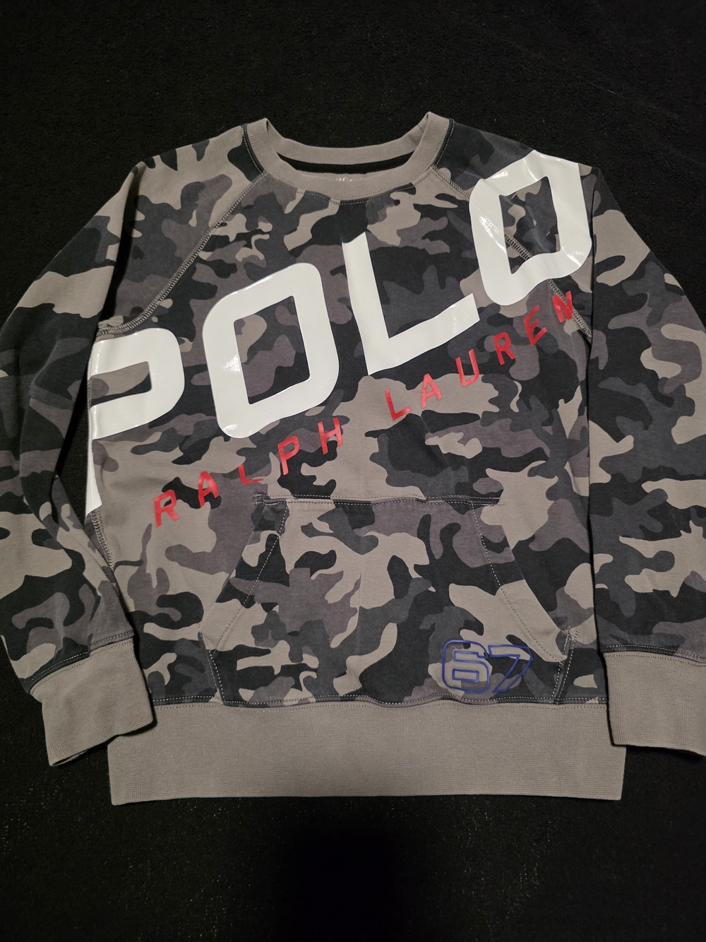 Polo by Ralph Lauren Grey Camo Logo Sweatshirt